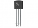 Transistor BS170 N-MOSFET 60V / 500mA